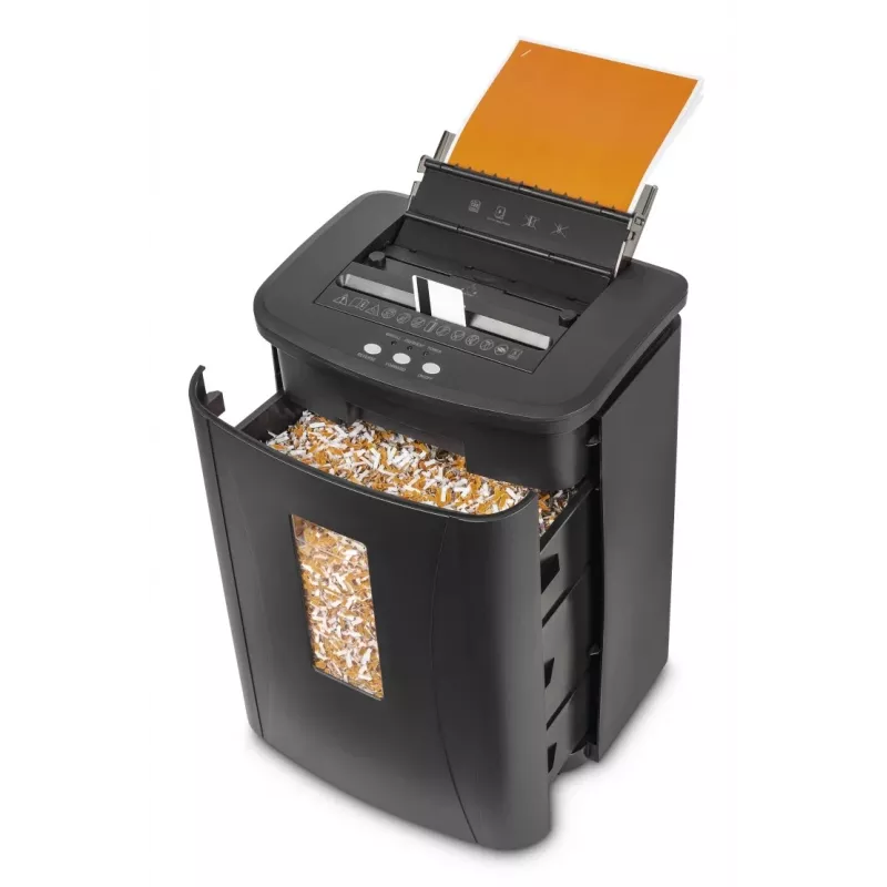 Hama Safe Auto M1200 00050591 καταστροφέας εγγράφων, P-4 T-4 E-3, κοπή σε σωματίδια 4 x 20 mm, άνοιγμα εισαγωγής 22,5 cm, κάδος 25 l, 60 dB, μαύρος