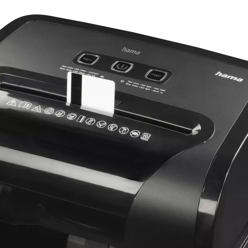 Hama Prime M100 Καταστροφέας εγγράφων Μικροκοπής 62 dB 22 cm Μαύρο