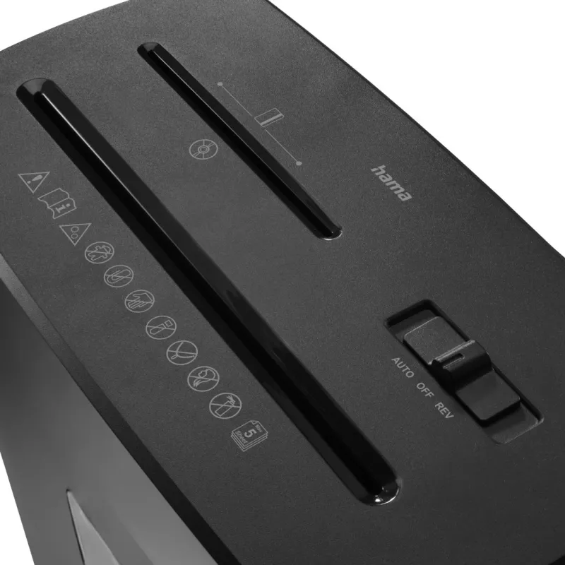 Hama Prime M50CD-B Καταστροφέας εγγράφων μικροκοπή 68 dB 22 cm Μαύρο