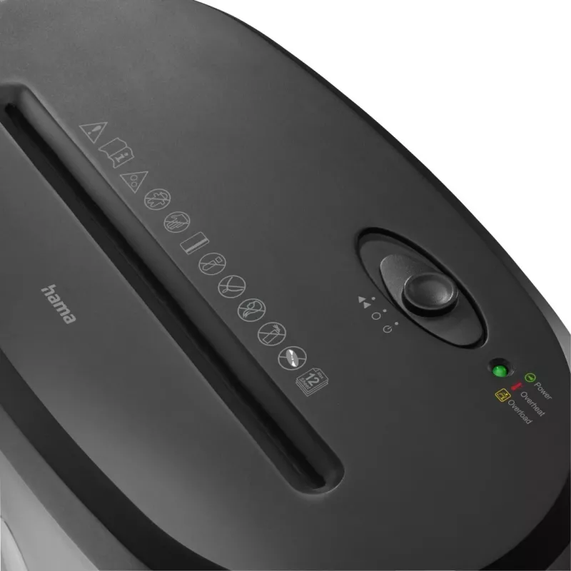 Hama Safe X120 Καταστροφέας εγγράφων σταυροκοπή 68 dB 22 cm Μαύρο