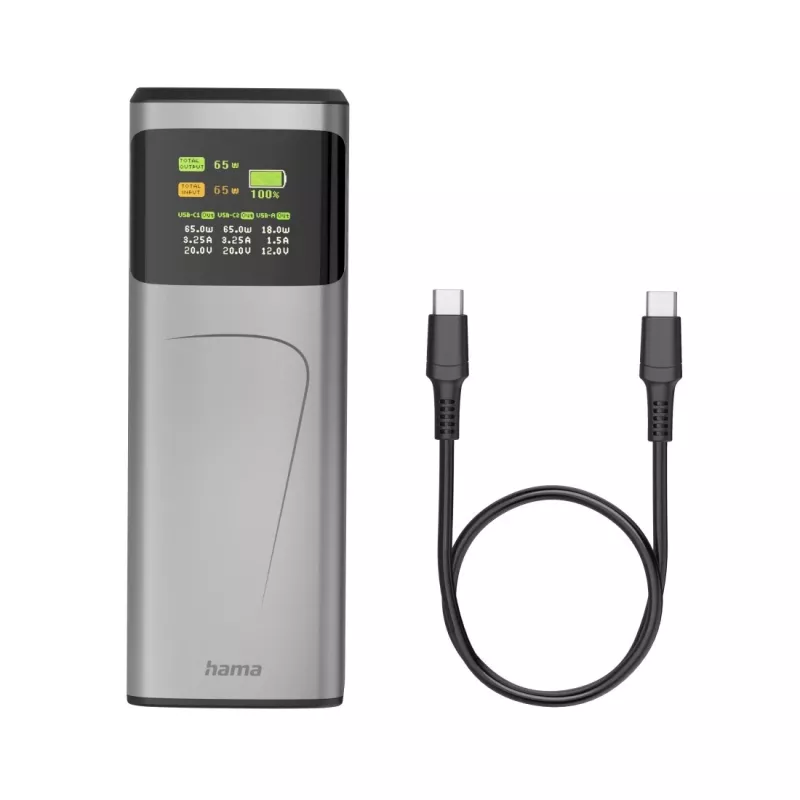 Hama High Power Ιόντων λιθίου (Li-Ion) 20000 mAh Γκρι