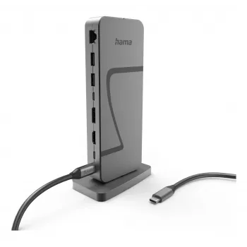 Hama Connect2Office Speed USB 3.2 Gen 1 (3.1 Gen 1) Type-C 40000 Mbit/s ανθρακί