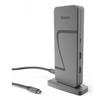 Hama Connect2Office Speed USB 3.2 Gen 1 (3.1 Gen 1) Type-C 40000 Mbit/s ανθρακί
