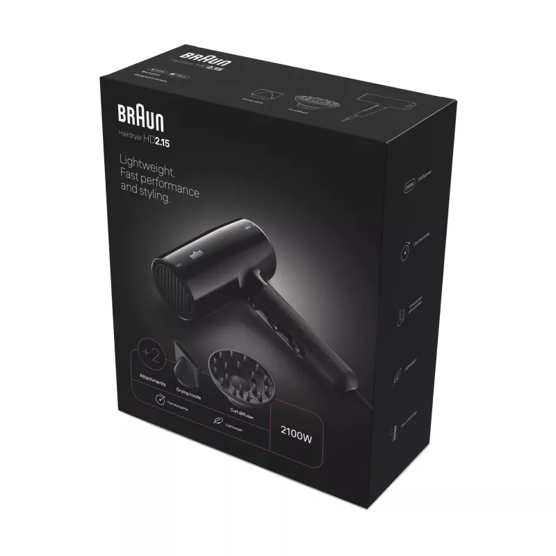 Braun HD2.15 Πιστολάκι μαλλιών 2100 W μαύρο