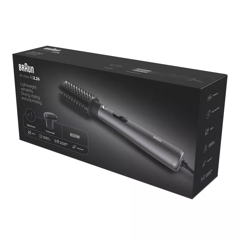 Στυλίστ μαλλιών Braun AS2.26 μαύρο 800 W 1,95 m