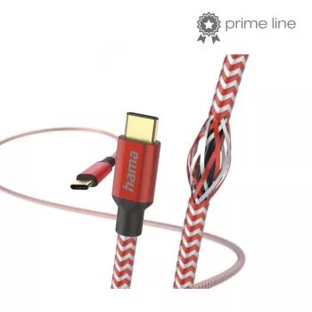 Hama Reflective Καλώδιο USB USB 2.0 1,5 m USB C κόκκινο
