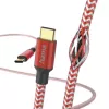 Hama Reflective Καλώδιο USB USB 2.0 1,5 m USB C κόκκινο