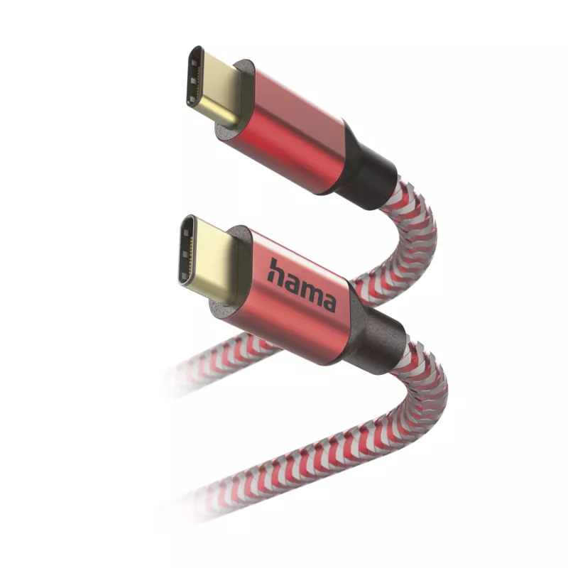 Hama Reflective Καλώδιο USB USB 2.0 1,5 m USB C κόκκινο