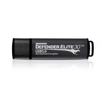 Kanguru Defender Elite30™ USB 3.0 128GB | Ασφαλές USB stick | Πιστοποιημένο FIPS 197, κρυπτογράφηση υλικού AES 256-bit (λειτουργία XTS) | Συμμορφώνεται με TAA |