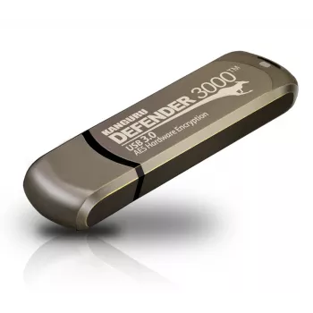 Kanguru Defender 3000™ SuperSpeed USB 3.0 32 GB | Ασφαλές flash drive | FIPS 140-3 Level 3 εκκρεμεί, FIPS 140-2 Level 3 πιστοποιημένο | Κρυπτογράφηση υλικού AES-XTS 256-bit | Συμμορφώνεται με TAA |