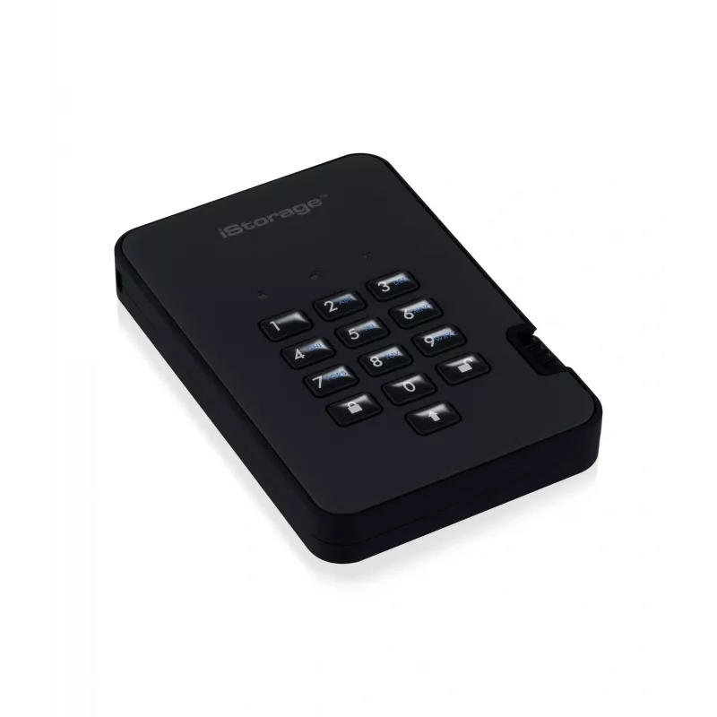 HDD iStorage 2 TB USB 3.2 diskAshur2 Μαύρο IS-DA2-256-2000-B