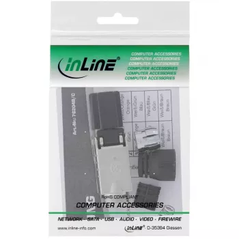 InLine Βύσμα RJ45 Cat.8.1 2000MHz, τοποθέτησης πεδίου, θωρακισμένο, με βιδωτό καπάκι