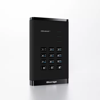 iStorage diskAshur³ 2TB μαύρο | Ασφαλής φορητός σκληρός δίσκος | | Συμμόρφωση FIPS 140-3 Level 3 | Common Criteria EAL 5+ | Προστασία με PIN | Κρυπτογράφηση υλικού AES-XTS 256-bit | Συμμόρφωση GDPR, TAA | Ανθεκτικό σε σκόνη/νερό |