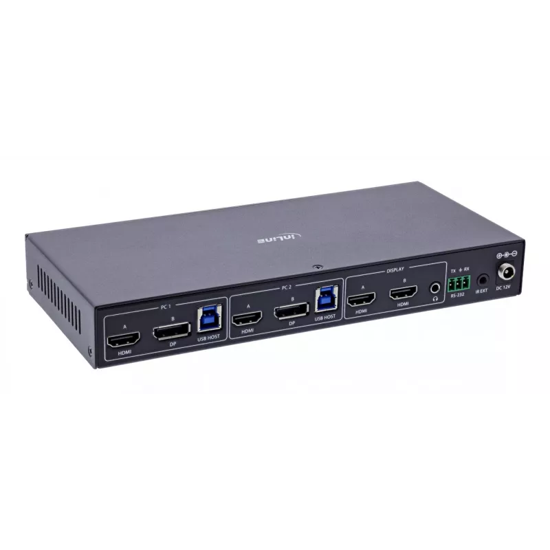 InLine 57885G Διακόπτης KVM τοποθέτησης σε rack μαύρο