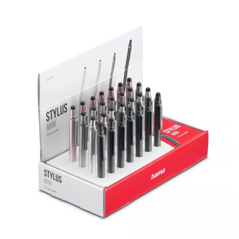 Hama Mini Stylus Στυλό Ανθρακί, Γκρι, Roségold, Ασημί