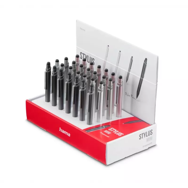 Hama Mini Stylus Στυλό Ανθρακί, Γκρι, Roségold, Ασημί