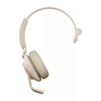 Jabra Evolve2 65 USB-C UC Mono - Beige, Ασύρματο, Γραφείο/Callcenter, 20 - 20000 Hz, 99,2 g, Headset, Beige