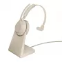 Jabra Evolve2 65 USB-C UC Βάση Φόρτισης Mono - Beige, Ασύρματο, Γραφείο/Callcenter, 20 - 20000 Hz, 99,2 g, Headset, Beige