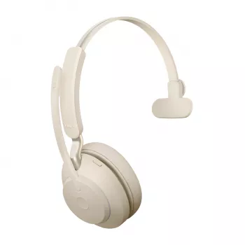 Jabra Evolve2 65 USB-C UC Βάση Φόρτισης Mono - Beige, Ασύρματο, Γραφείο/Callcenter, 20 - 20000 Hz, 99,2 g, Headset, Beige