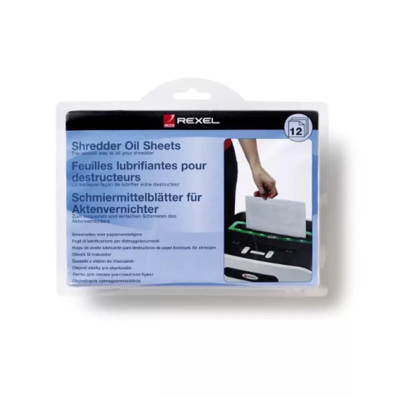 Rexel Shredder Oil Sheets (Συσκευασία με 12)