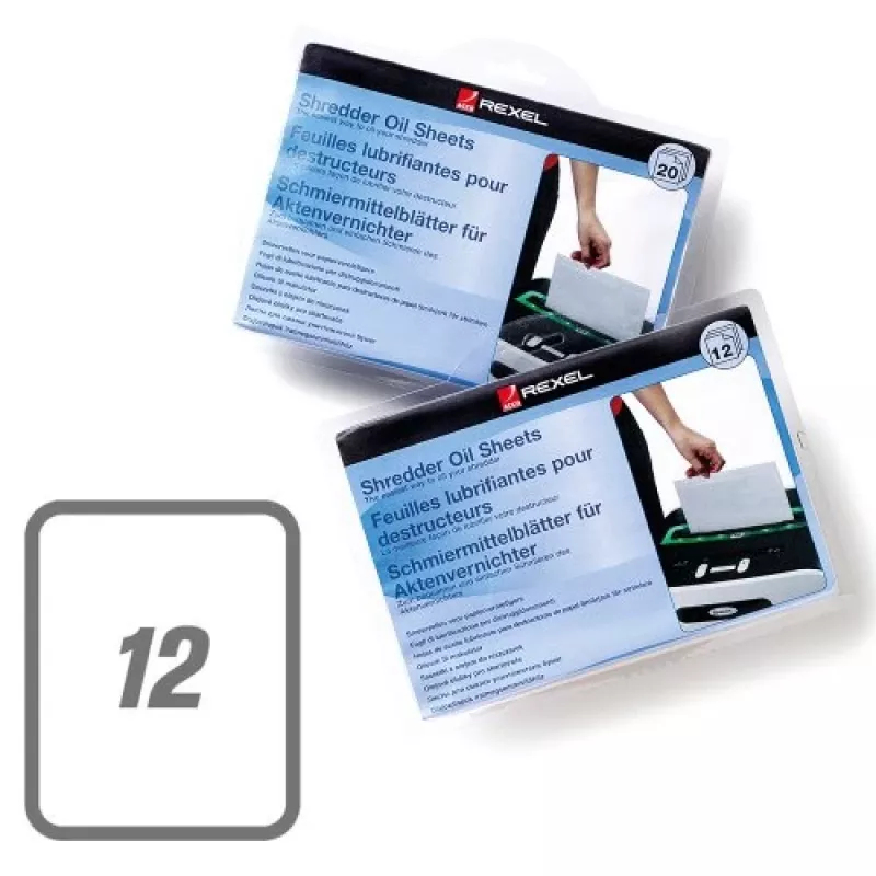 Rexel Shredder Oil Sheets (Συσκευασία με 12)