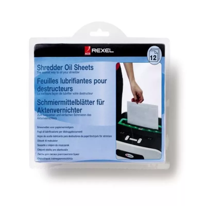 Rexel Shredder Oil Sheets (Συσκευασία με 12)