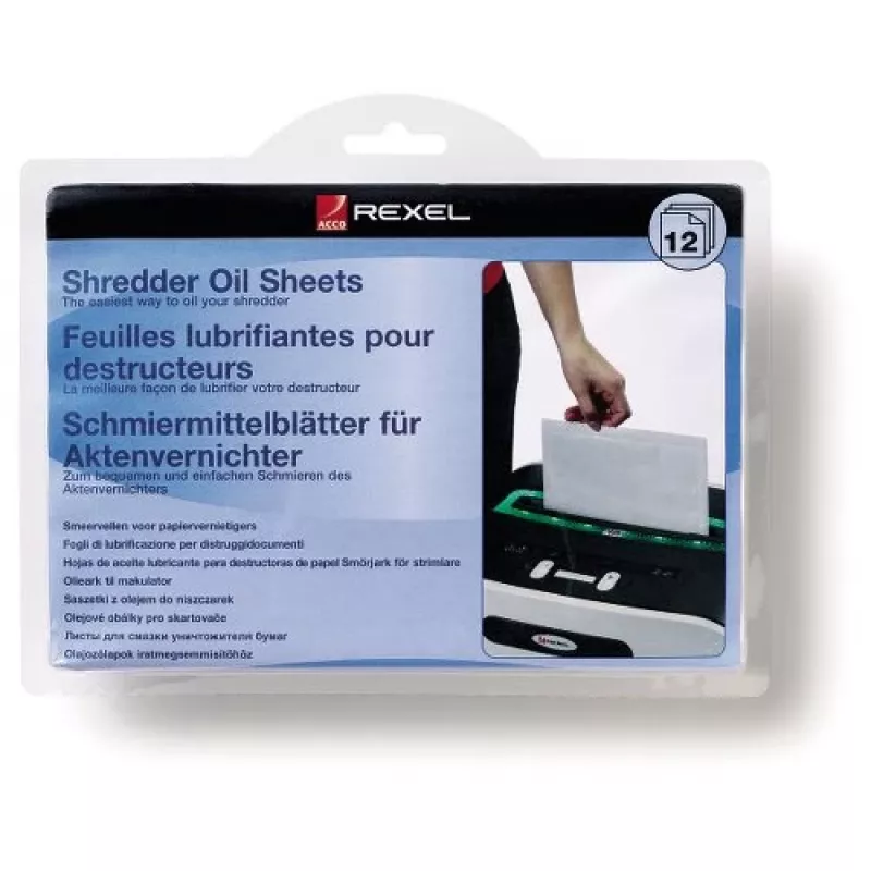 Rexel Shredder Oil Sheets (Συσκευασία με 12)