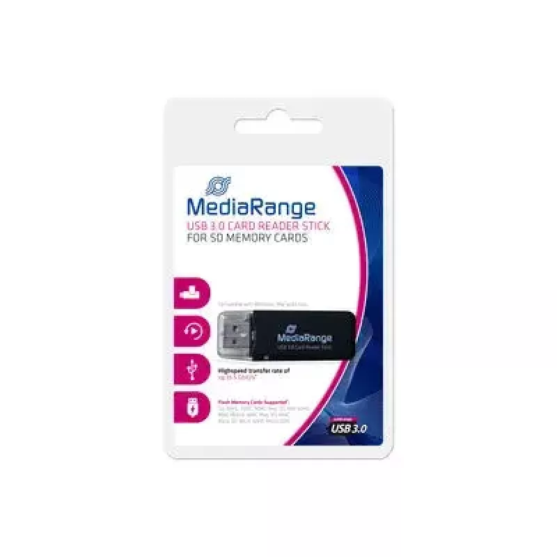 Αναγνώστης καρτών MediaRange MRCS507 USB 3.2 Gen 1 εσωτερικός μαύρος