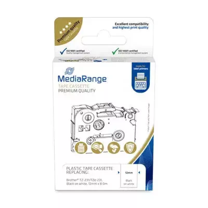 Κασέτα πλαστικής ταινίας MediaRange TZ-231