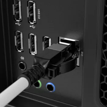 Lindy 5m Cat.6A S/FTP Locking καλώδιο δικτύου, γκρι