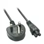 Lindy 2m UK 3-πολικό σε C5 καλώδιο τροφοδοσίας, χωρίς μόλυβδο