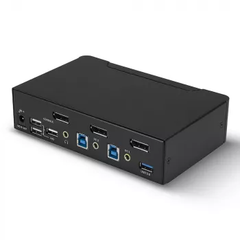 Lindy 2 Port DisplayPort 1.4, USB 3.0 και Audio KVM Switch