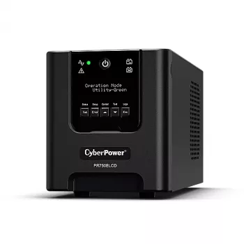 CyberPower PR750ELCDGR UPS (Αδιάλειπτη παροχή ισχύος) Line-Interactive 0,75 kVA 675 W 4 έξοδοι AC