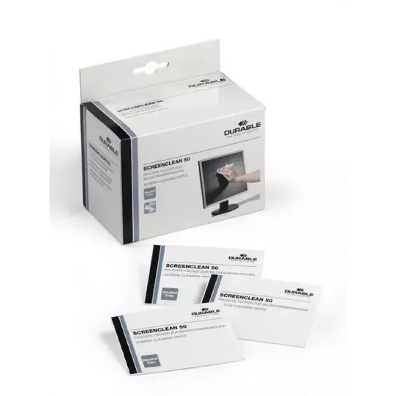 Πανάκια καθαρισμού συσκευών υγρά Durable 5787