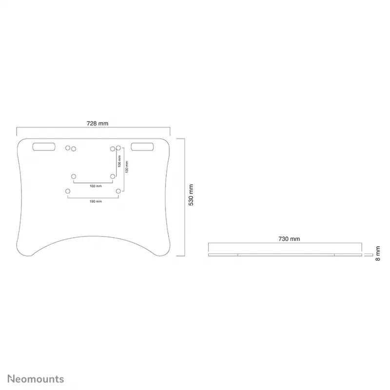 Neomounts PLASMA-M2500FPLATE βάση δαπέδου