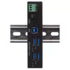 EXSYS EX-11244HMS USB Hub 3.2 Gen 1 Type-B 5000 Mbit/s μαύρο