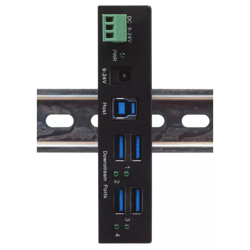 EXSYS EX-11244HMS USB Hub 3.2 Gen 1 Type-B 5000 Mbit/s μαύρο