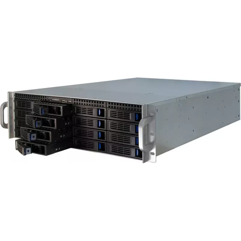 Κουτί διακομιστή Inter-Tech 3U-3416 Rack μαύρο