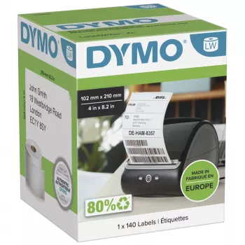 Ετικέτα εκτυπωτή DYMO 2166659 Λευκό Universal Ορθογώνιο 10,2x21 cm