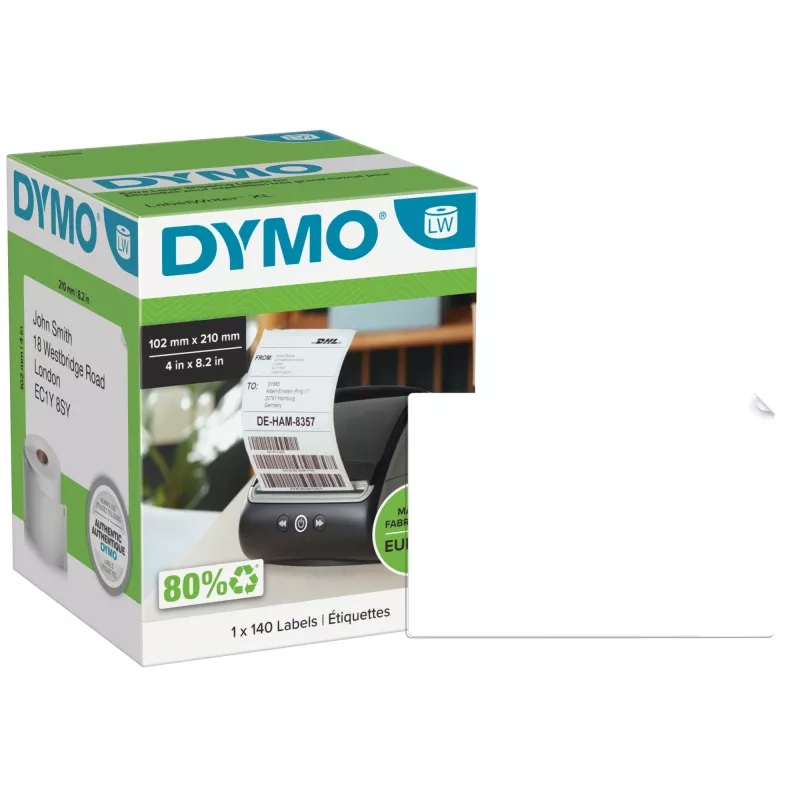 Ετικέτα εκτυπωτή DYMO 2166659 Λευκό Universal Ορθογώνιο 10,2x21 cm