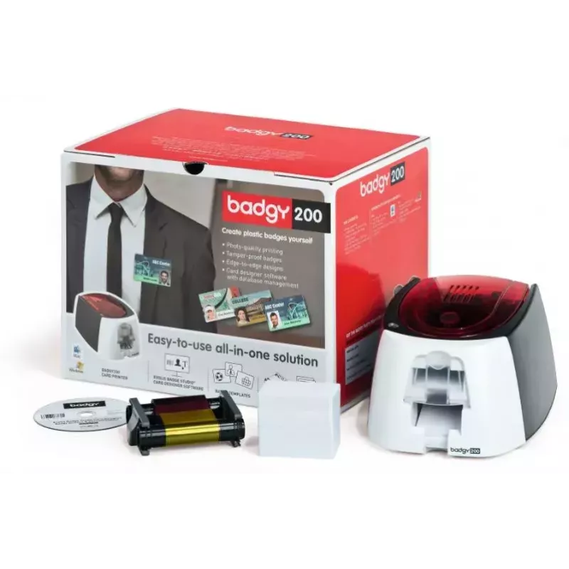 Εκτυπωτής πλαστικών καρτών Evolis Badgy200