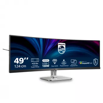 Philips 5000 series 49B2U5900C/00 οθόνη υπολογιστή 124 cm (48,8 ίντσες) 5120 x 1440 pixel Dual QHD LCD μαύρη