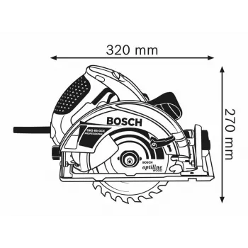 Bosch 0 601 668 900 φορητό δισκοπρίονο 19 cm 5000 rpm 1800 W