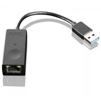 Προσαρμογέας Ethernet USB 3.0 Lenovo ThinkPad, υποδοχή RJ-45 πλήρους μεγέθους με LED κατάστασης (03X6840 / 4X90E51405)