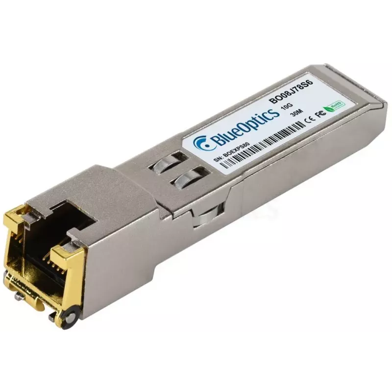 Πομποδέκτης SFP+ χαλκού BlueOptics 10338 10000 Mbit/s Ασημί