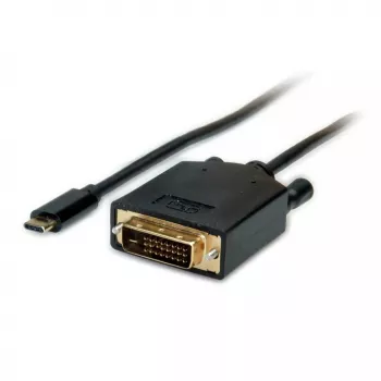 Αντάπτορας καλωδίου βίντεο VALUE 11.99.5831 1m USB C DVI μαύρο