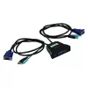 KVM Switch ROLINE Star 1 χρήστης 2 PCs Ήχος USB
