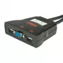 KVM Switch ROLINE Star 1 χρήστης 2 PCs Ήχος USB