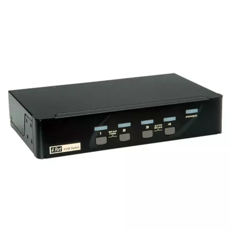 KVM Switch ROLINE 1 χρήστης 4 PCs DisplayPort με USB Hub