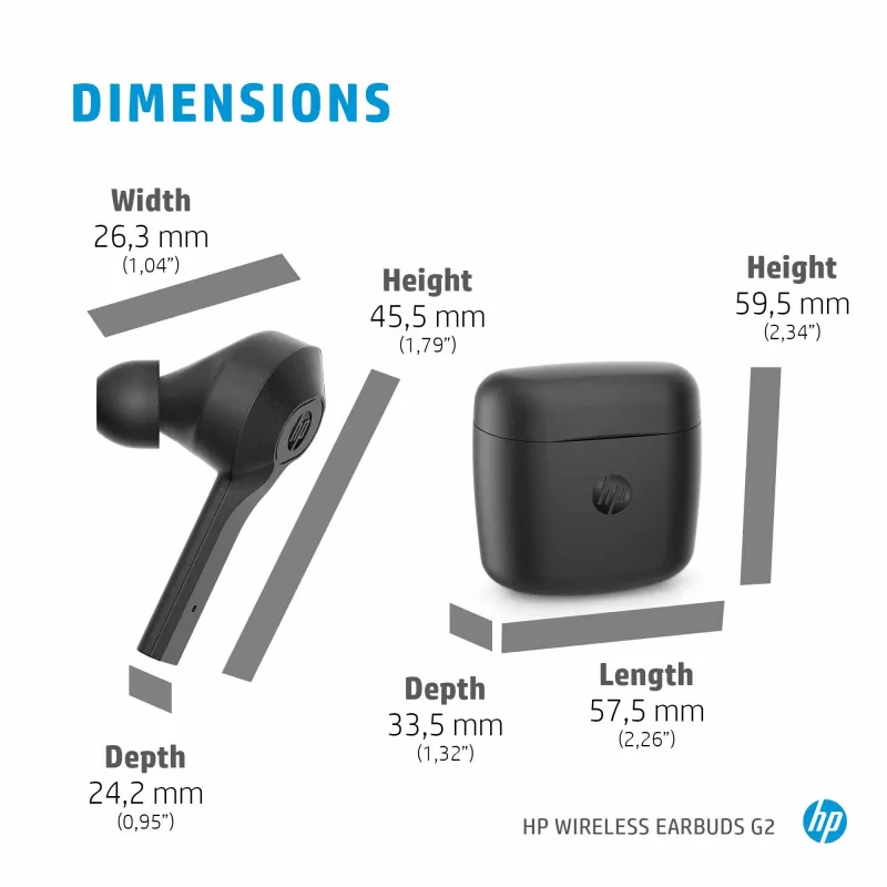Ακουστικά HP Wireless Earbuds G2
